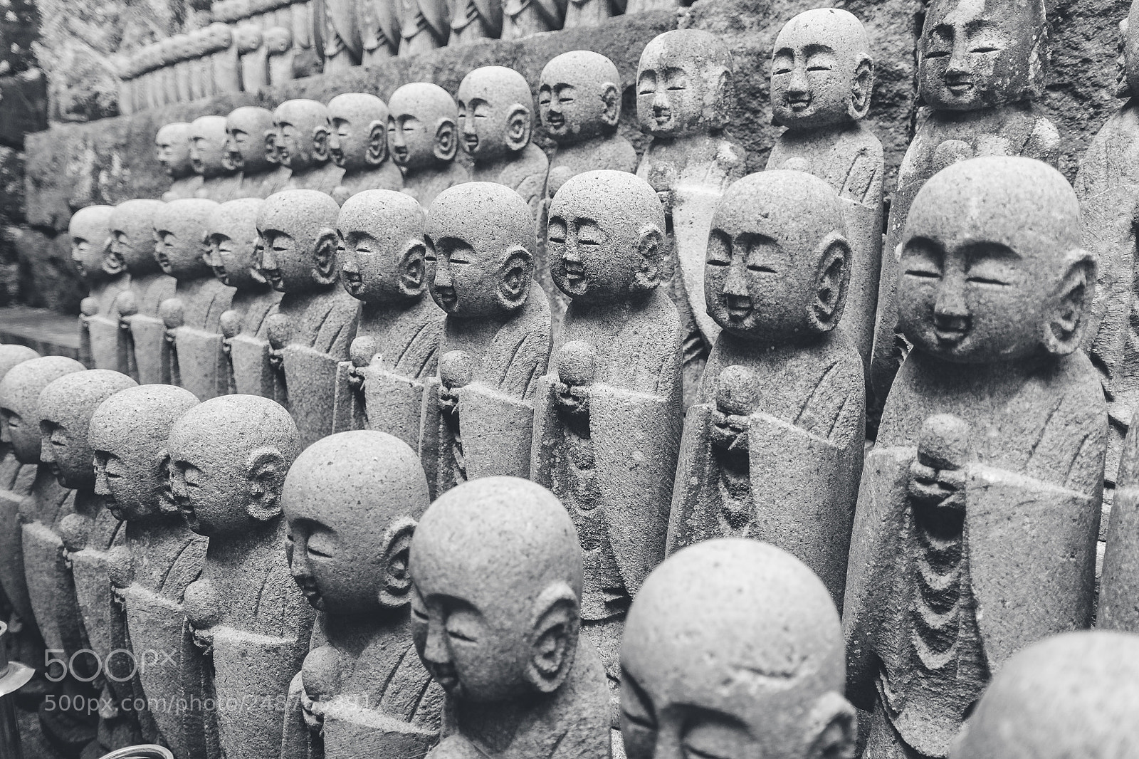 Canon EOS 450D (EOS Rebel XSi / EOS Kiss X2) sample photo. Jizo statues at hase-dera photography