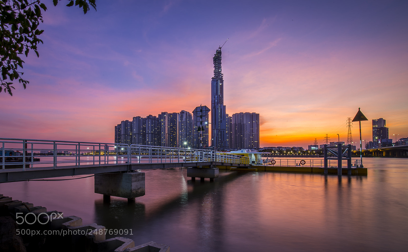 Canon EOS 6D sample photo. Sunset in saigon river photography