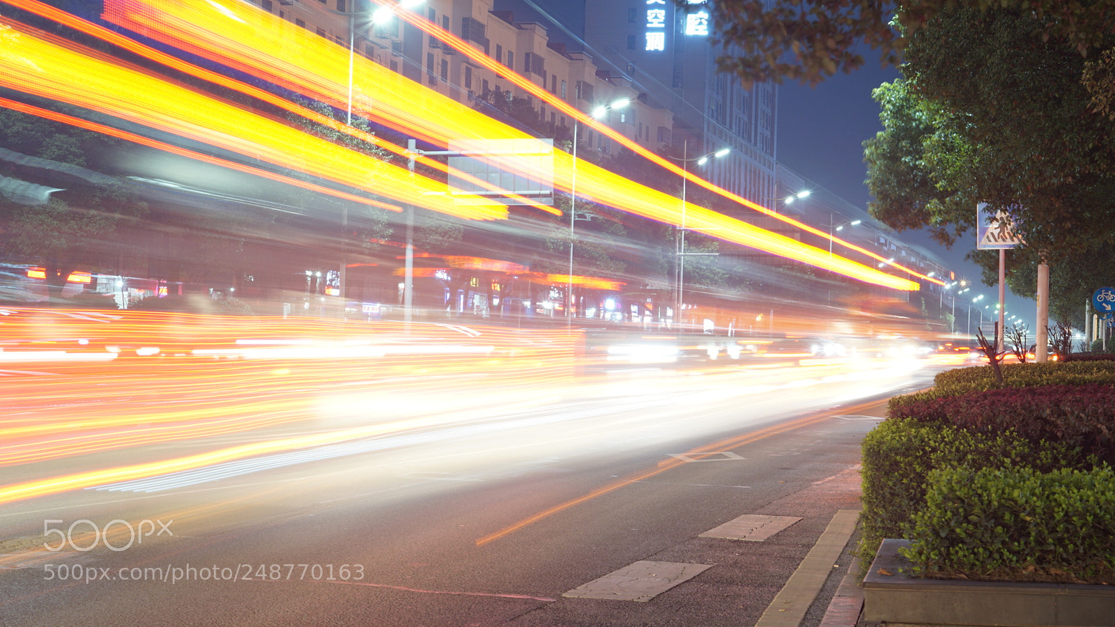 Sony a6000 sample photo. The light of cars photography