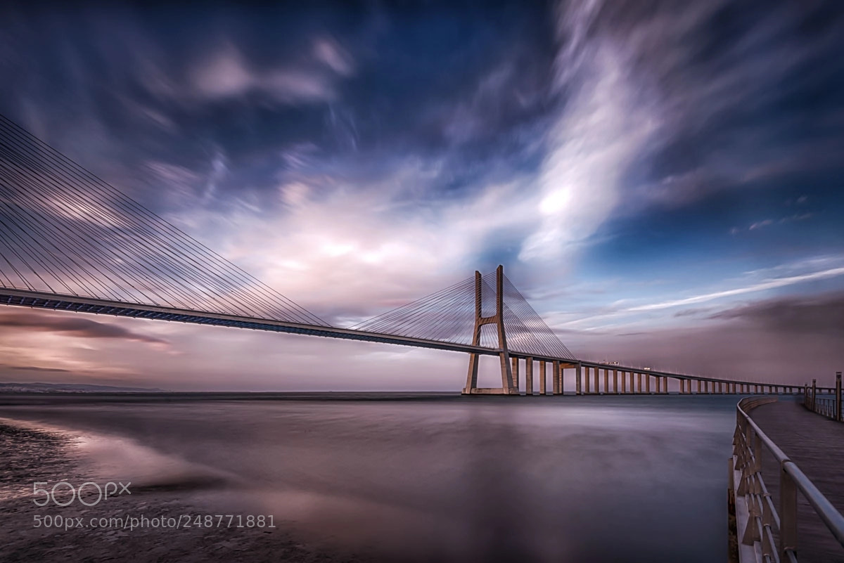 Nikon D800 sample photo. Vasco da gama bridge photography