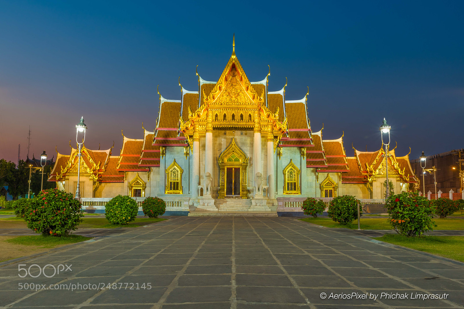 Nikon D850 sample photo. Wat benjamaborpit or marble photography
