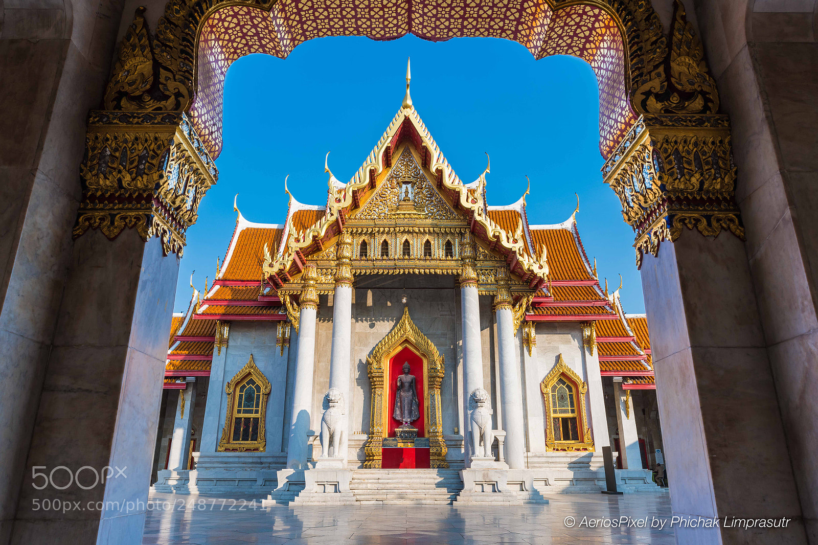 Nikon D850 sample photo. Wat benjamaborpit or marble photography