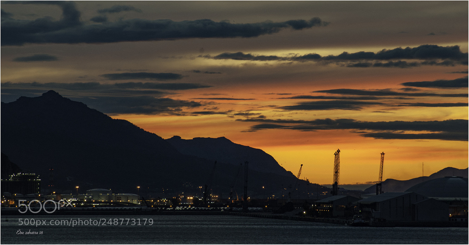 Nikon D300 sample photo. Sunset in the port photography