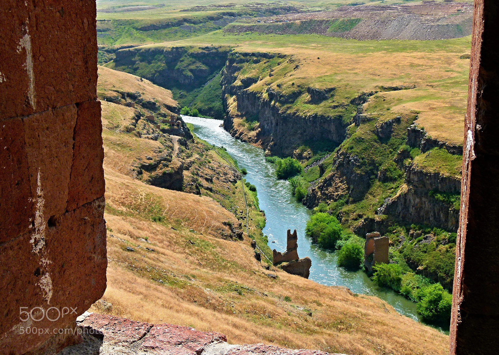Panasonic Lumix DMC-FZ100 sample photo. Ani canyon - turkish-armenian photography