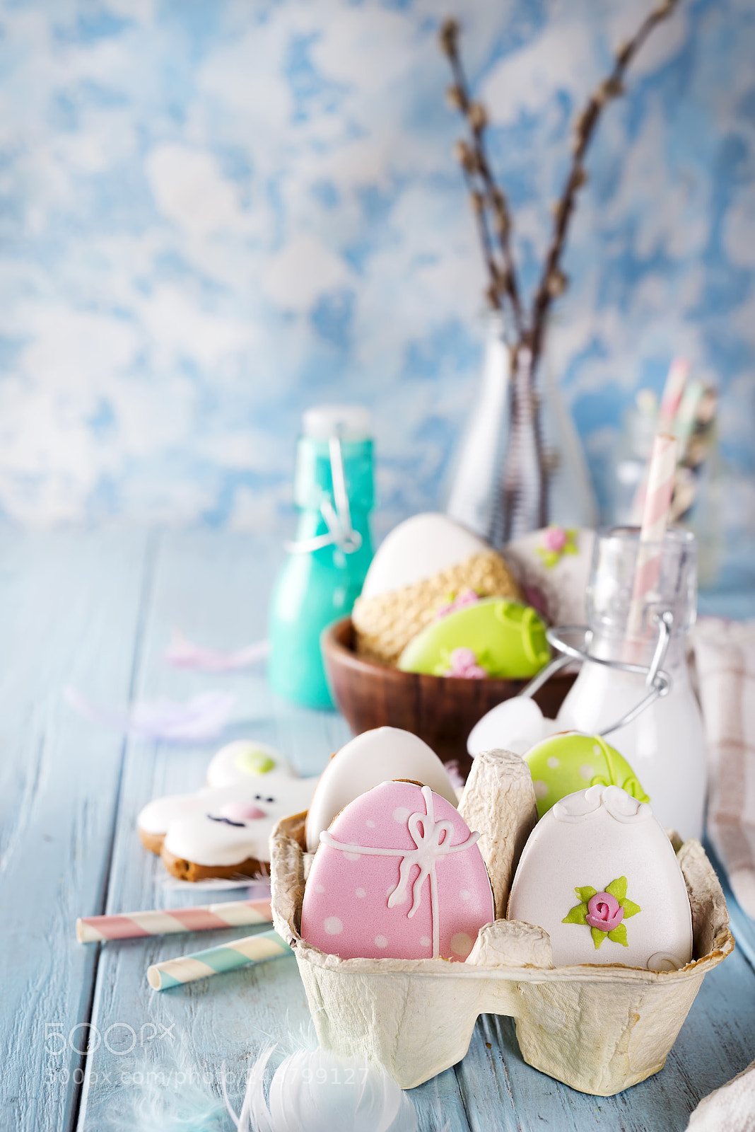 Nikon D610 sample photo. Easter cookies egg in photography