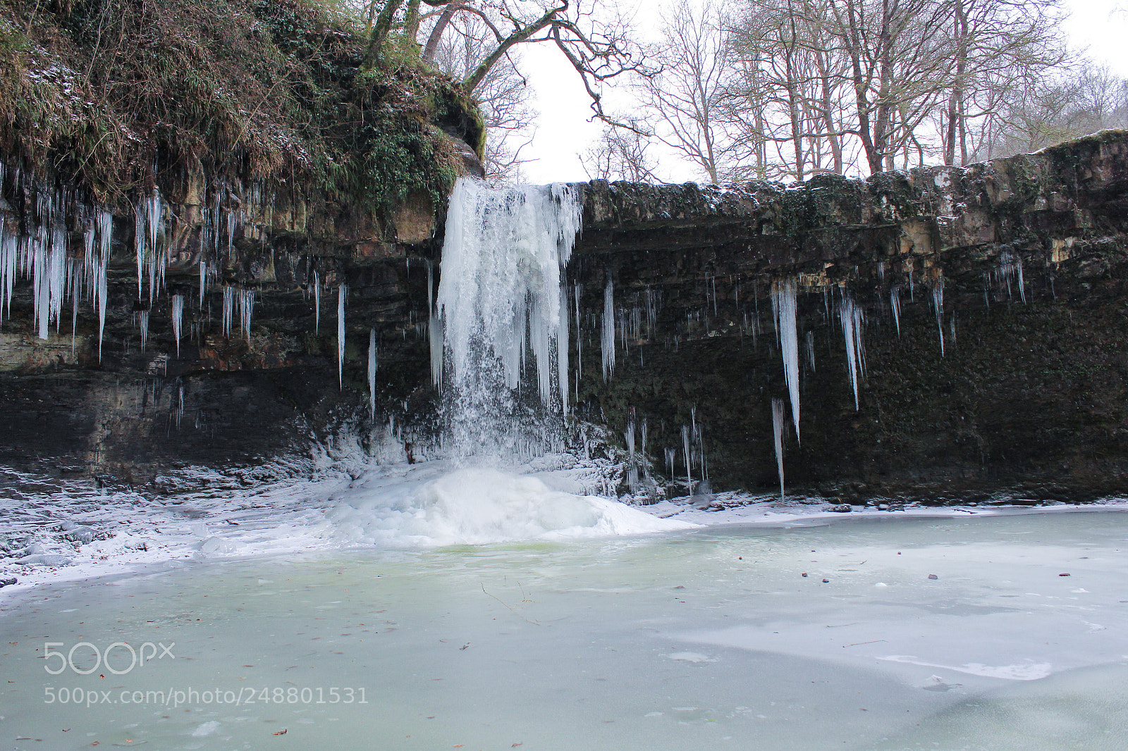 Canon EOS 1300D (EOS Rebel T6 / EOS Kiss X80) sample photo. Frozen waterfalls photography