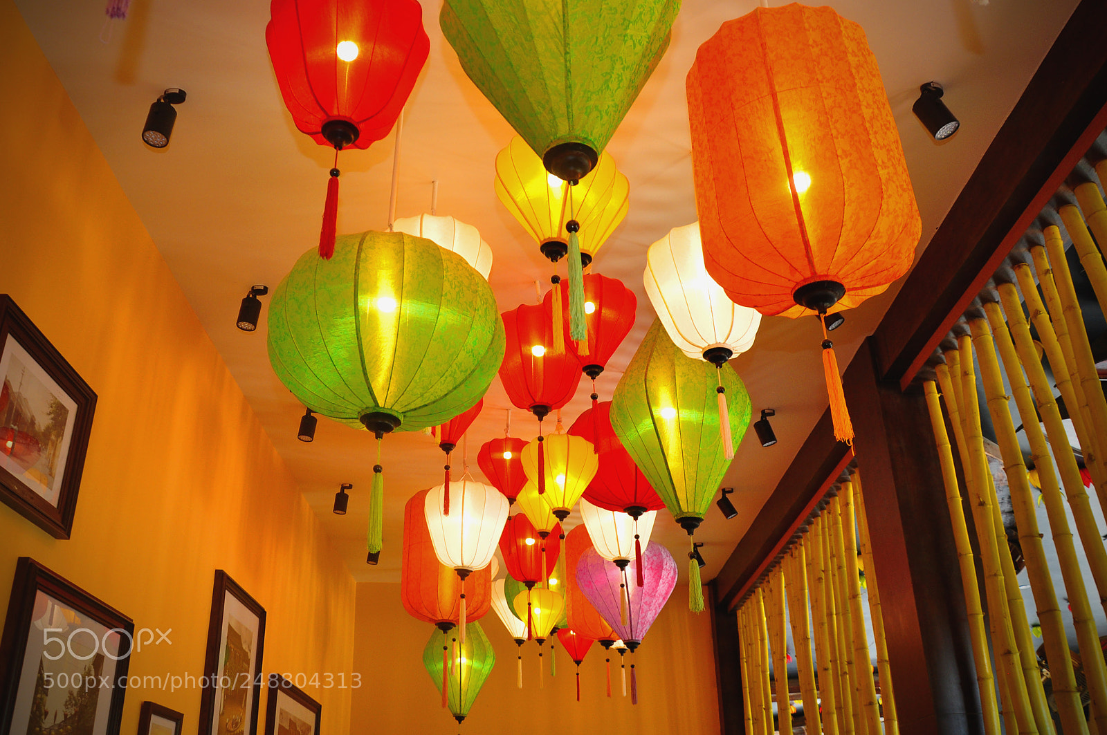 Nikon D90 sample photo. Lanterns' light photography