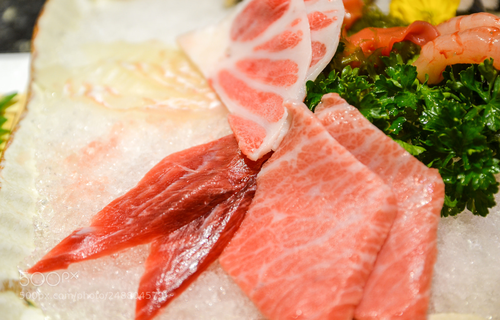 Nikon D3100 sample photo. Sliced raw tuna photography