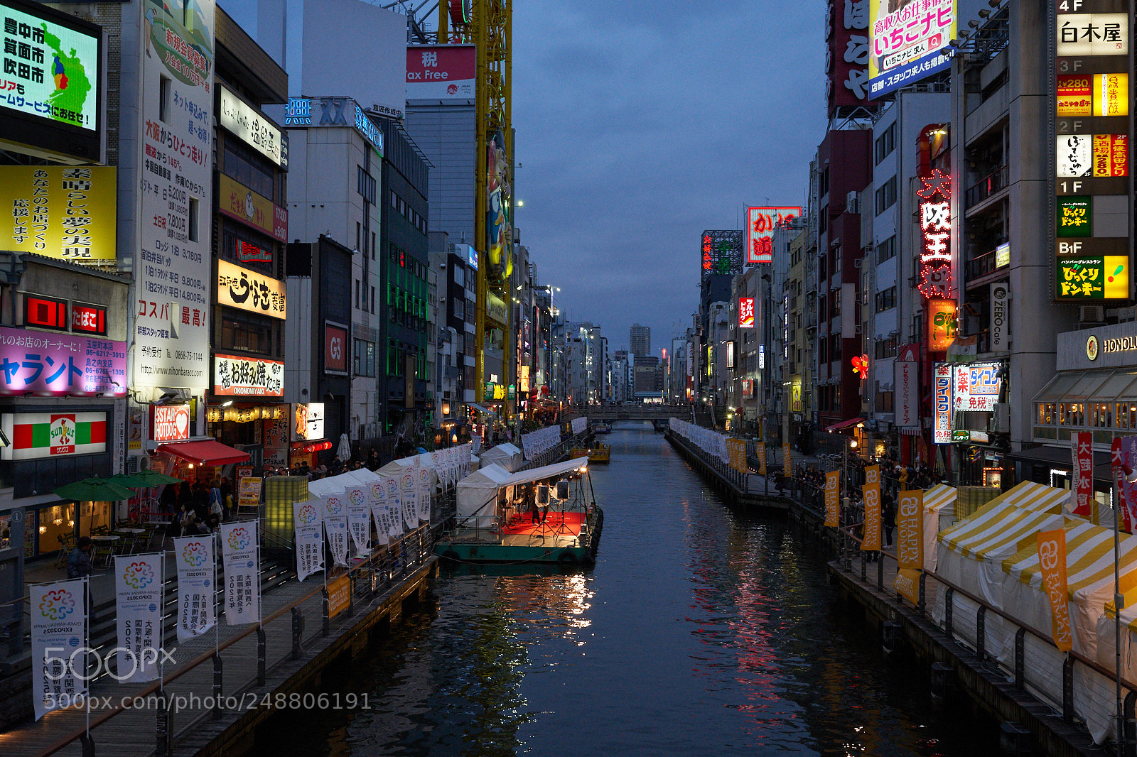 Sony a9 sample photo. 道頓堀橋 dotonbori bridge photography
