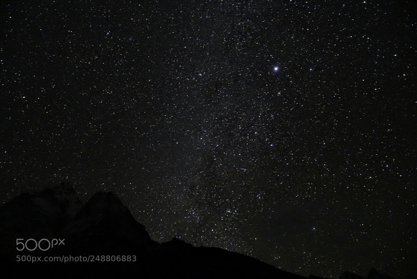 Sony a6000 sample photo. Milky way from hymalaya  photography