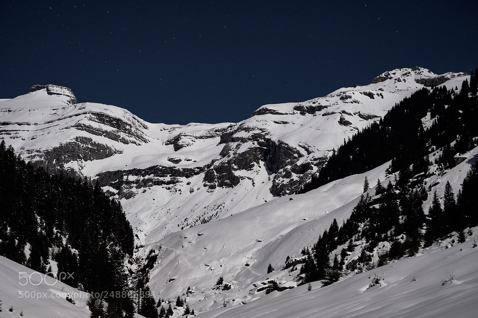 Fujifilm X-Pro2 sample photo. Moonlight over val frisal photography