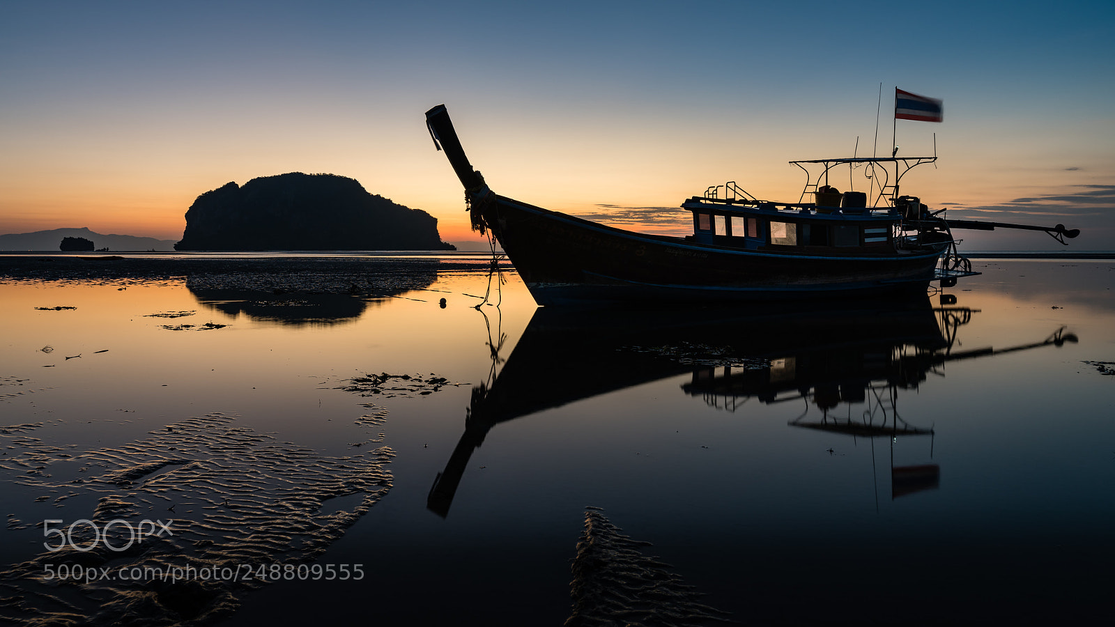 Sony a7R III sample photo. Longtail boat at dawn photography