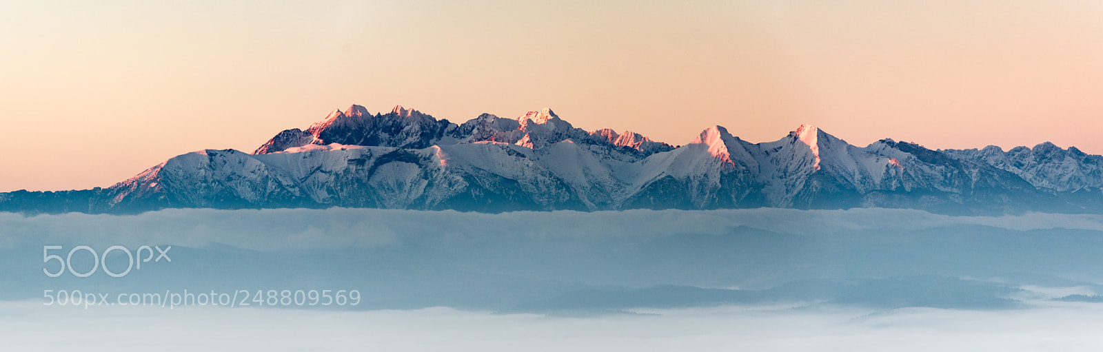 Nikon D7100 sample photo. Sunrise on tatras ridges photography