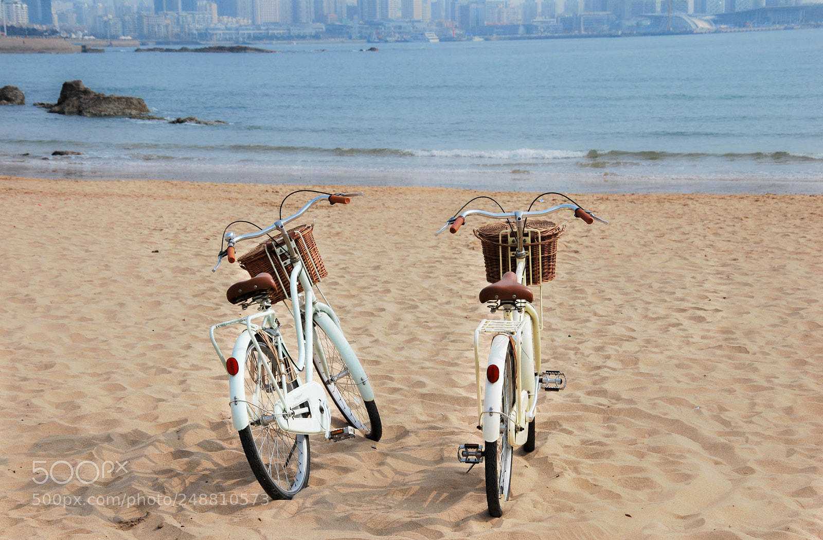 Nikon D60 sample photo. 海滩自行车 photography