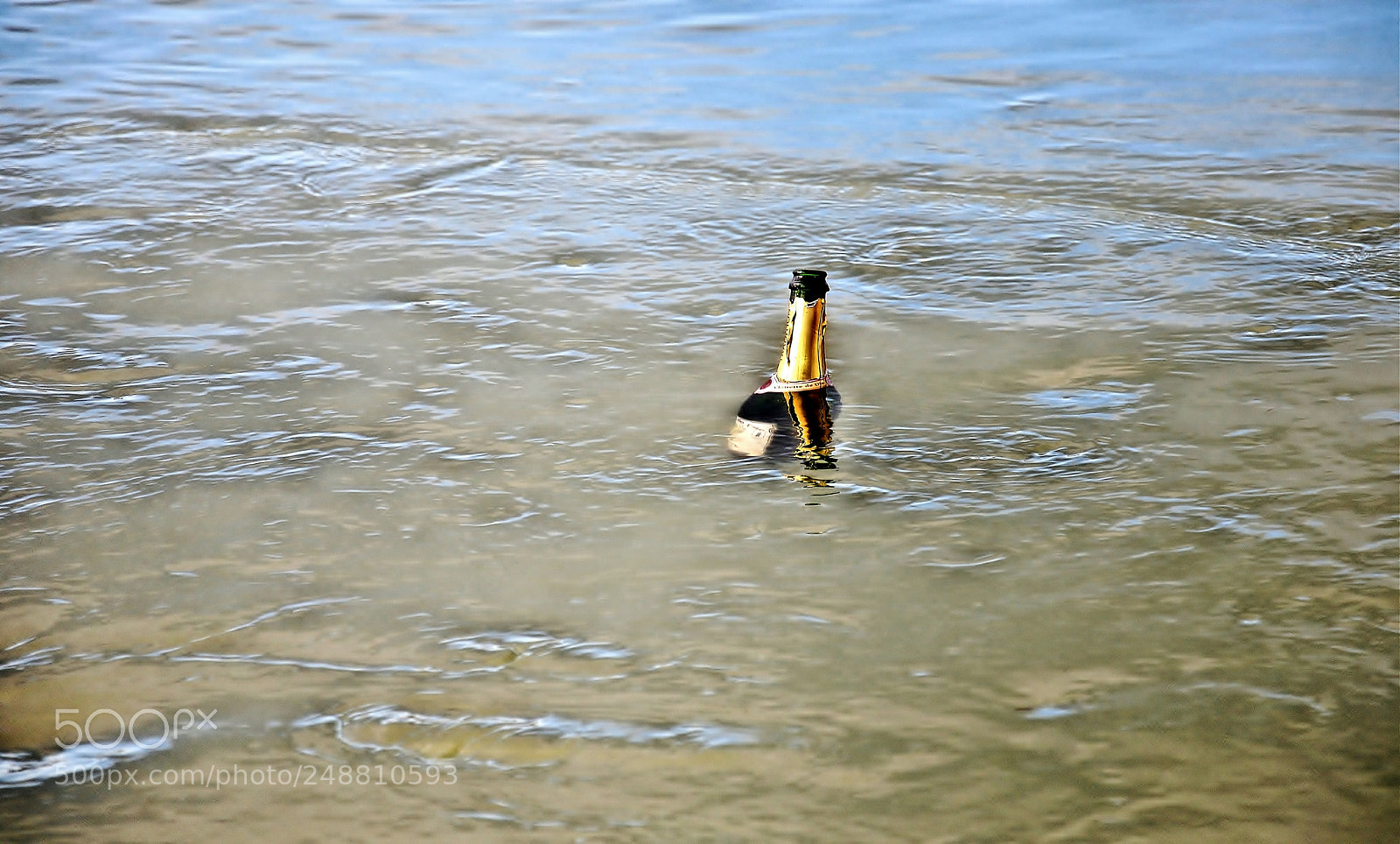 Nikon D300S sample photo. Bottle in the sea photography