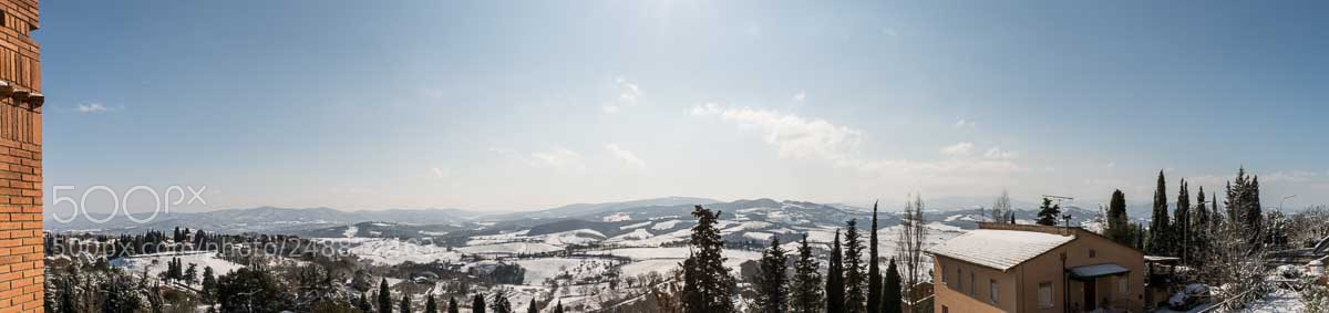 Nikon D800 sample photo. Toscana innevata photography