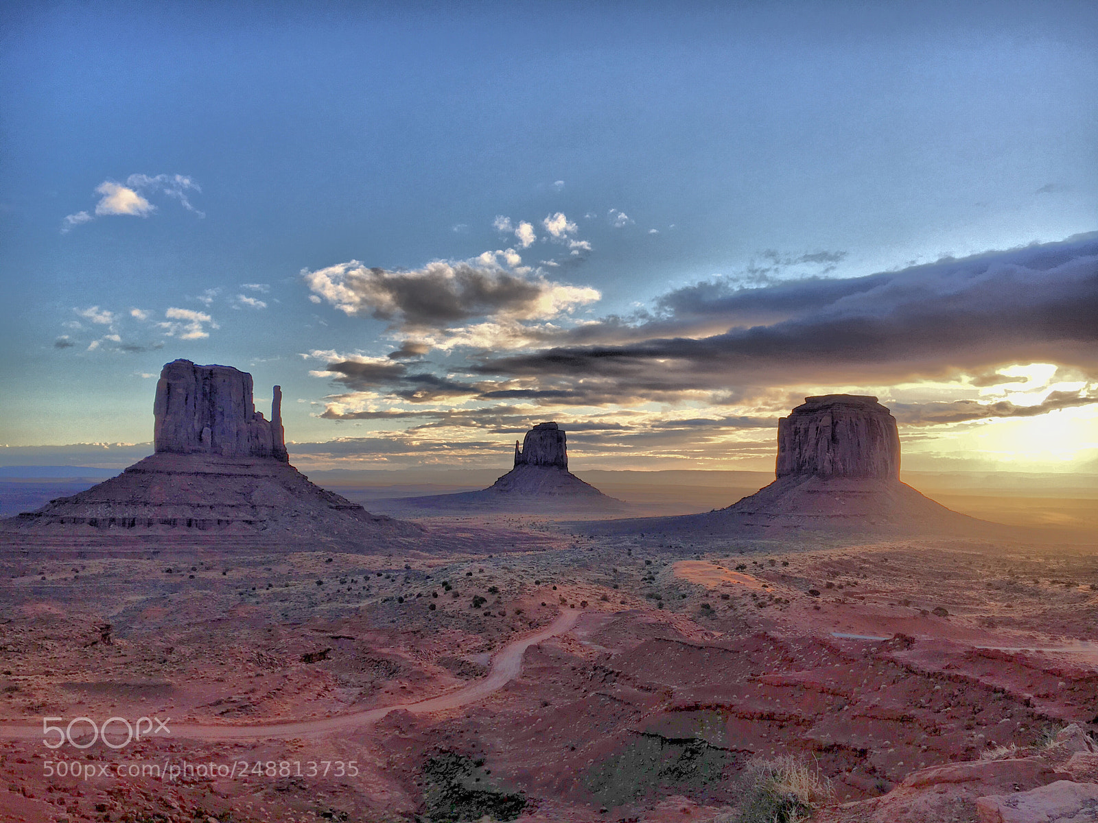 Apple iPhone 6s sample photo. Sunrise monument valley photography