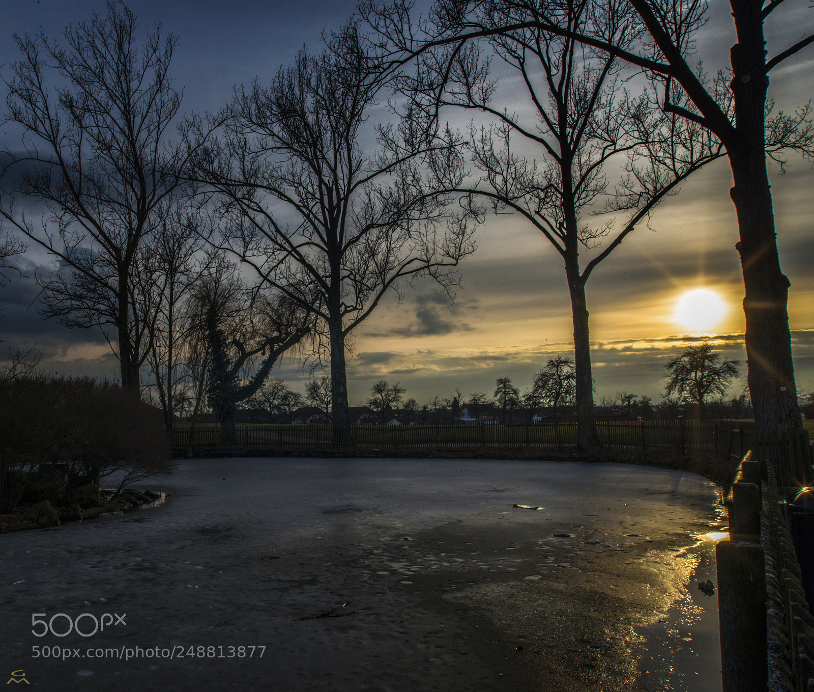 Nikon D800 sample photo. Early spring sunset at photography