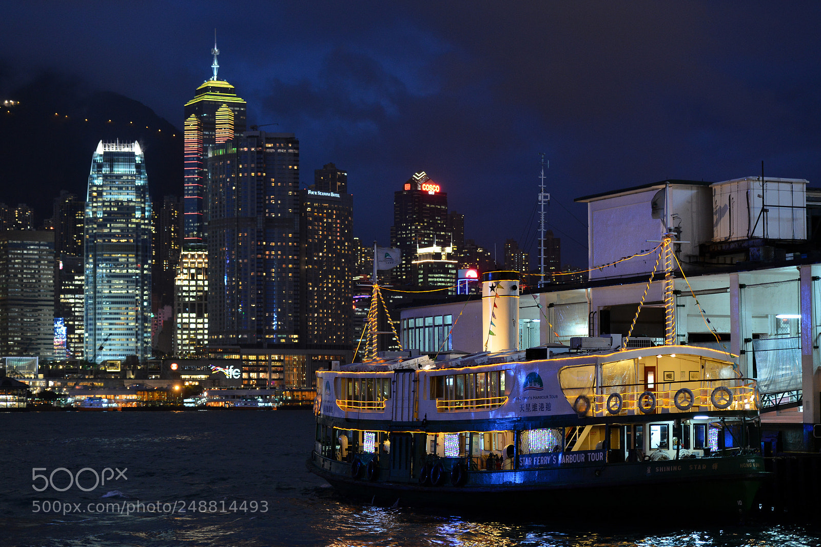 Nikon D800 sample photo. Tsimshatsui nuit photography