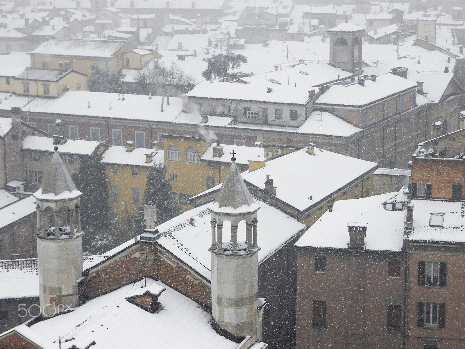 Olympus SP-620UZ sample photo. Snow falling in modena (italy) - 6 photography