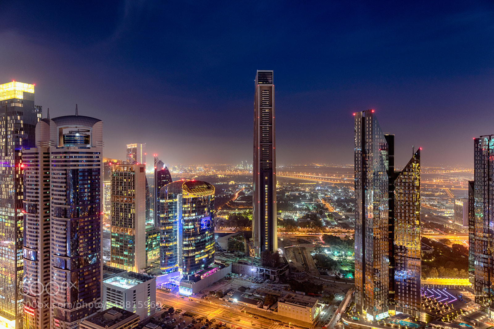 Canon EOS 6D Mark II sample photo. Dubai skyline sunset photography