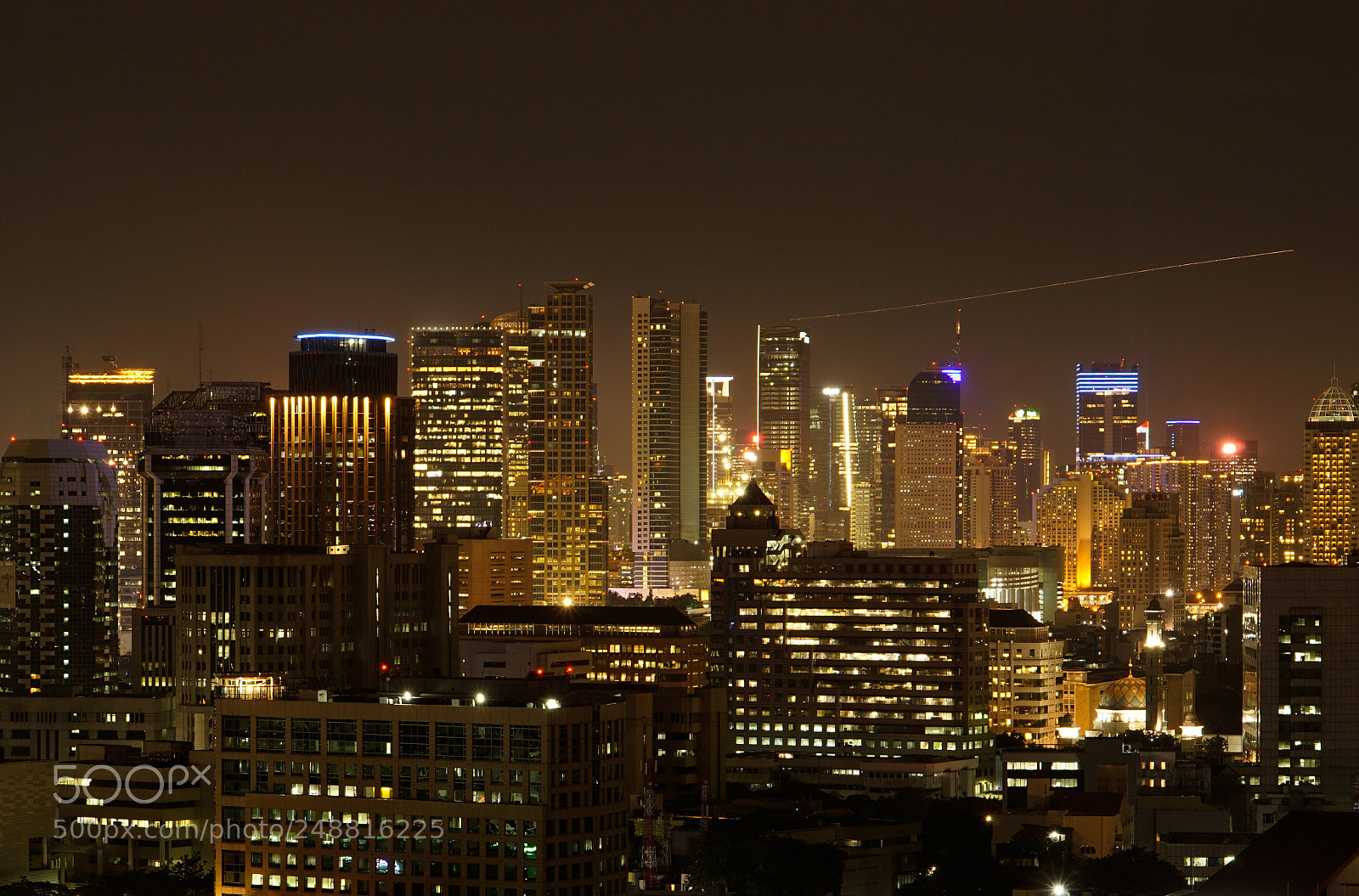 Sony a6000 sample photo. City light and track photography