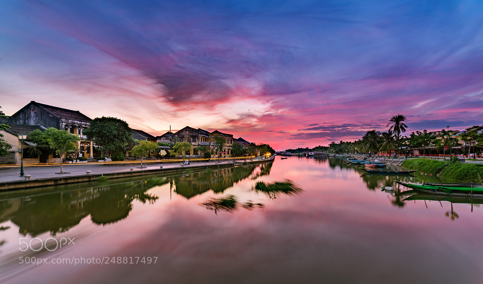 Sony a7 II sample photo. Hoi an sunrise photography