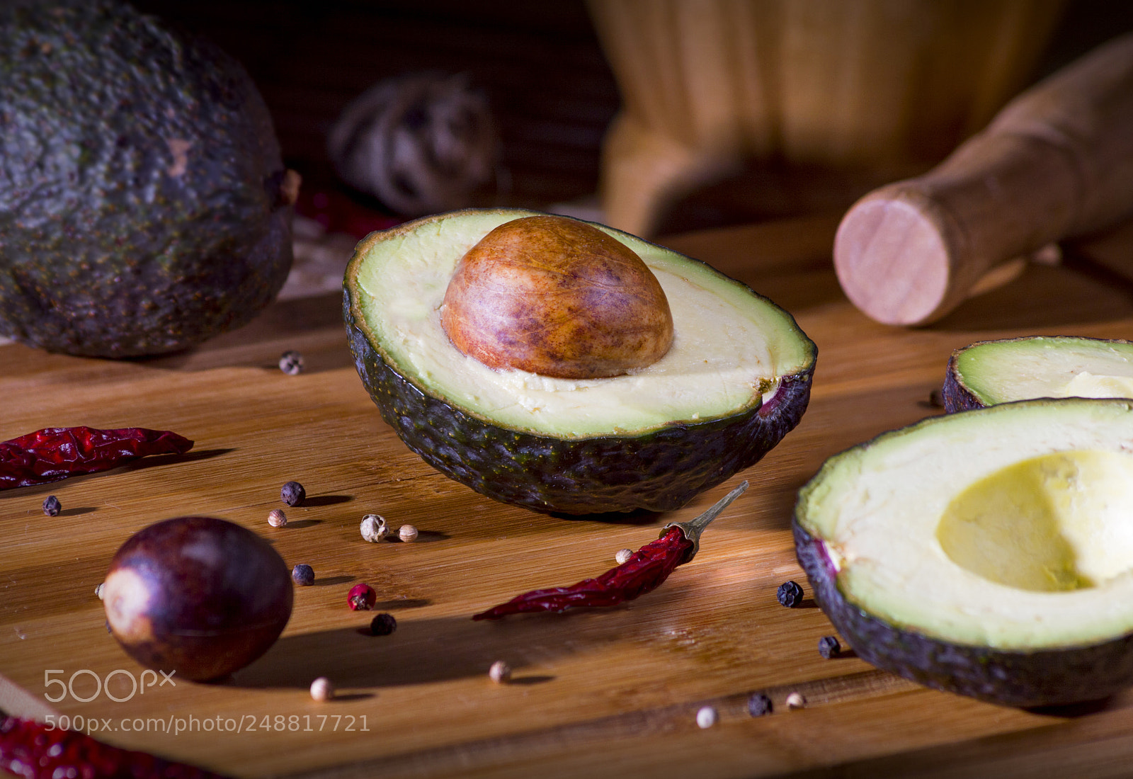 Nikon D3200 sample photo. Avocado photography