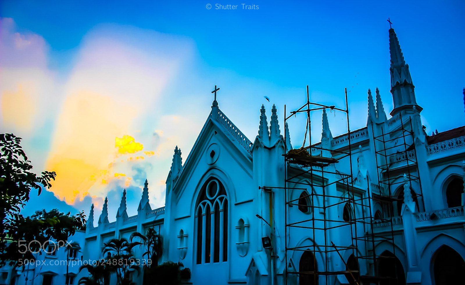 Canon EOS 1200D (EOS Rebel T5 / EOS Kiss X70 / EOS Hi) sample photo. Santhome basilica, chennai photography