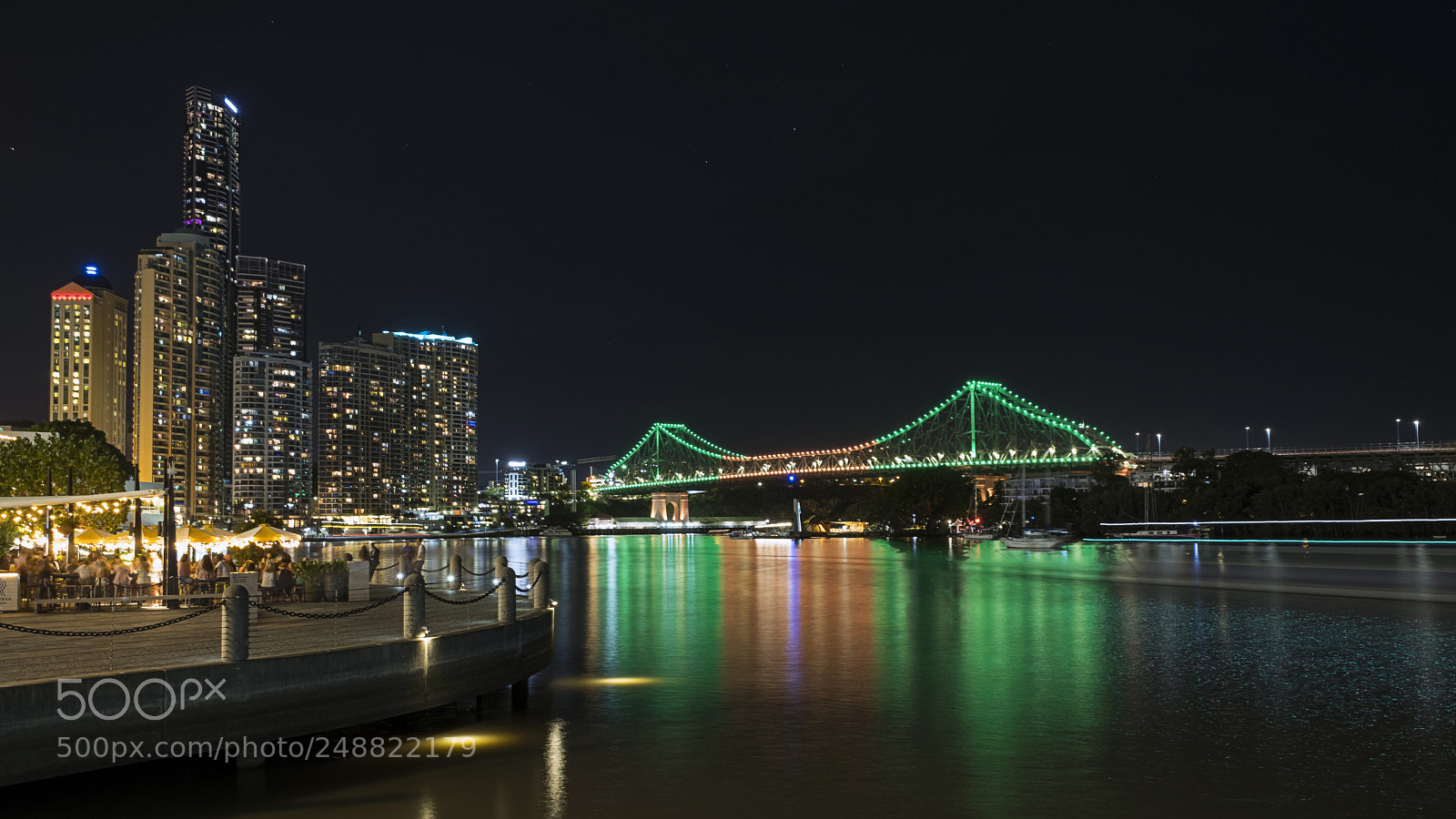 Fujifilm X-T2 sample photo. Night bridge reflection photography