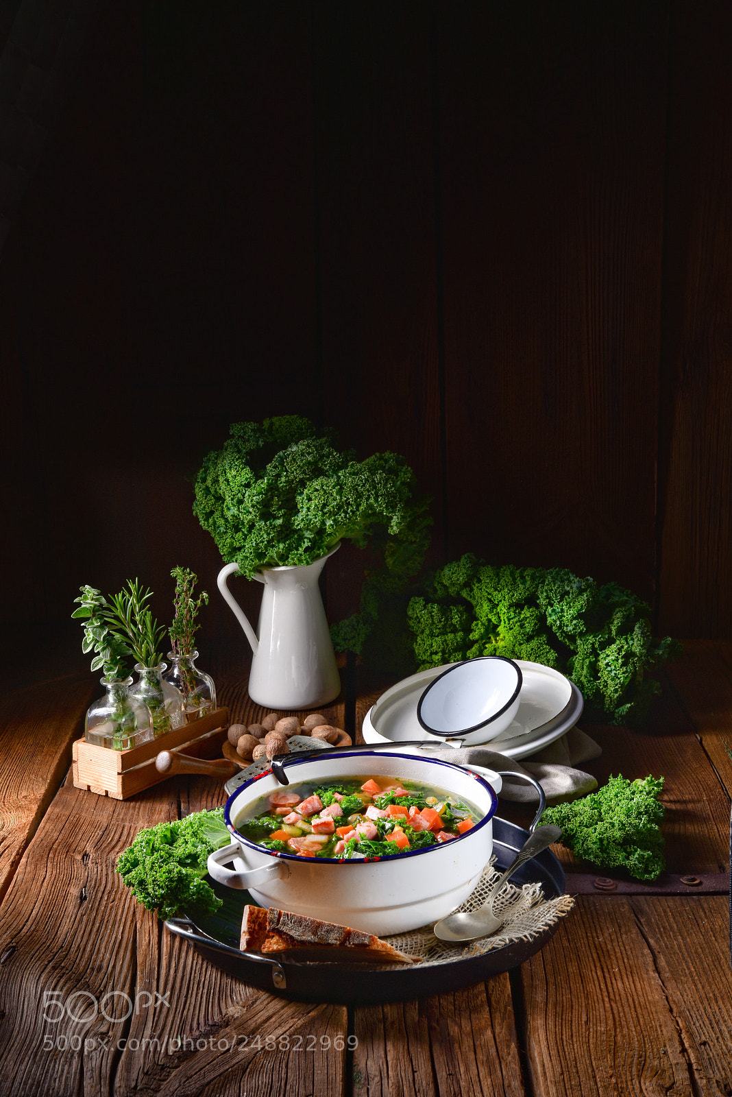 Nikon D810 sample photo. A tasty kale soup photography