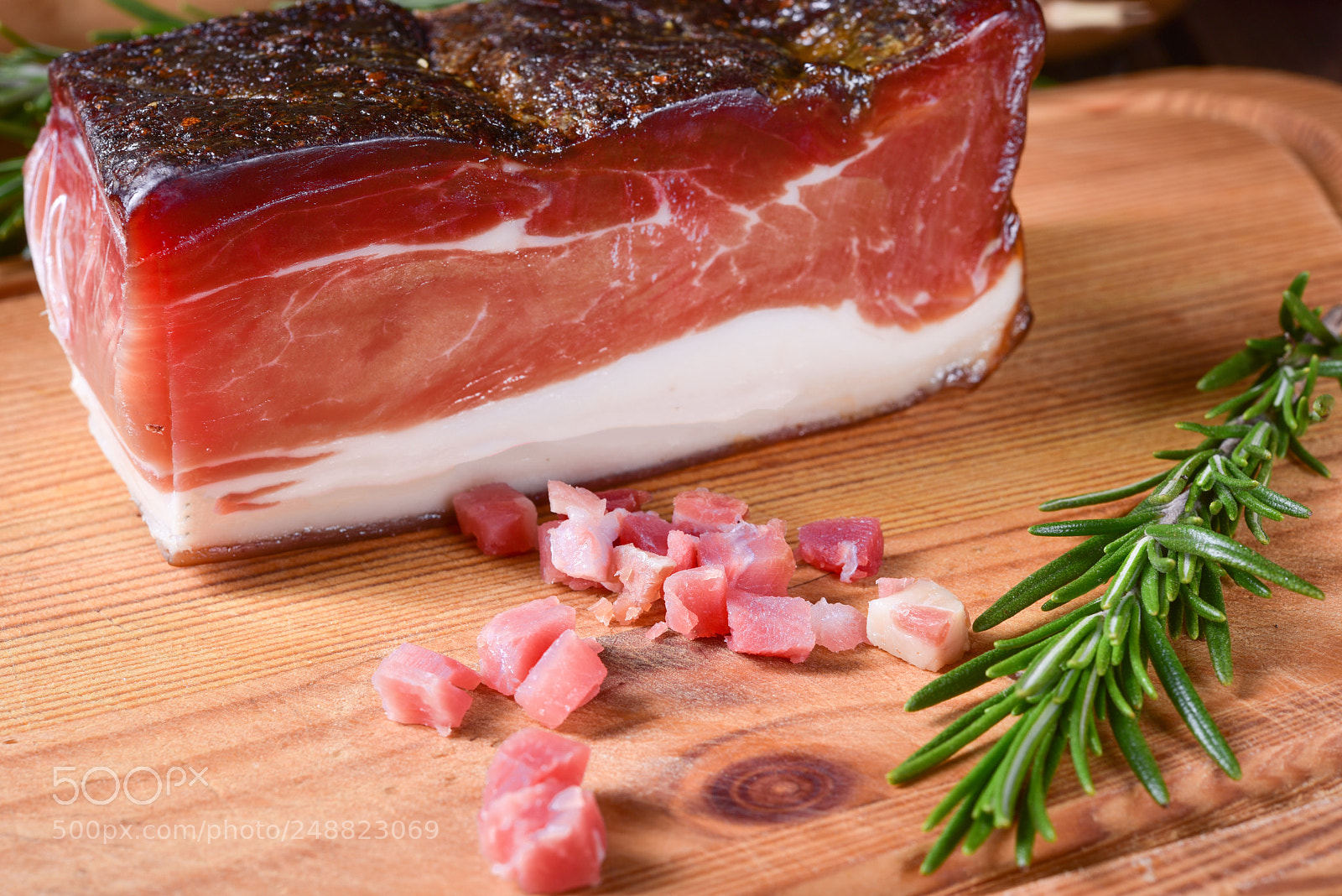 Nikon D810 sample photo. Smoked south tyrolean bacon photography
