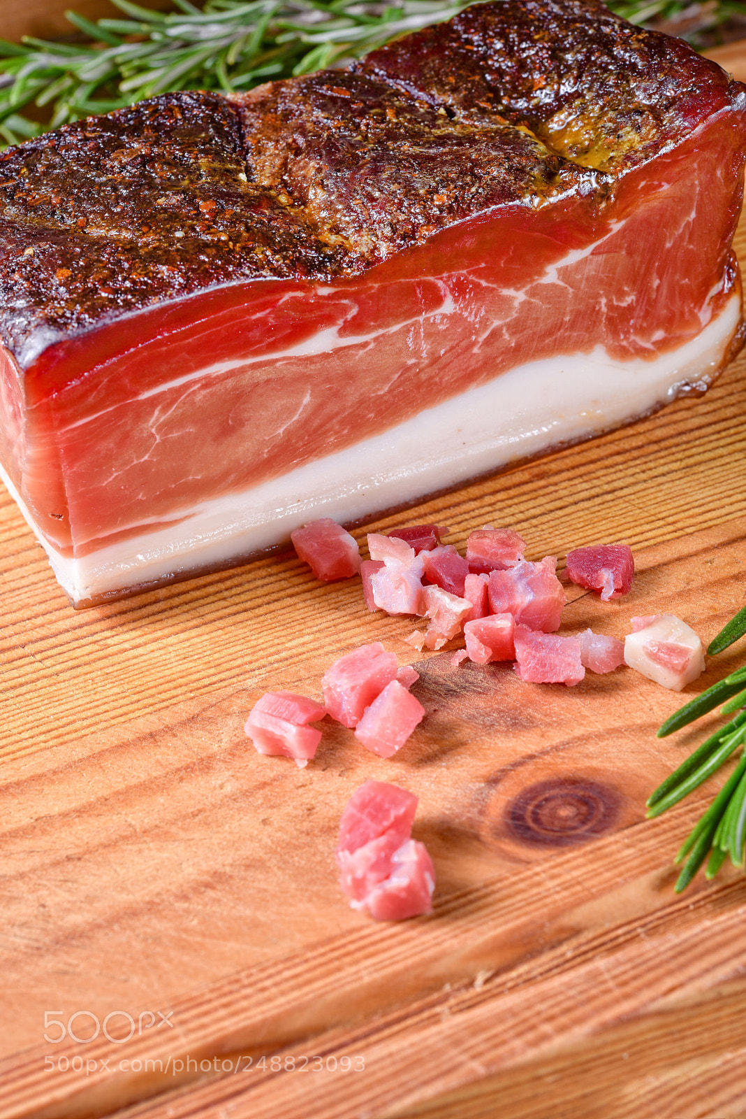 Nikon D810 sample photo. Smoked south tyrolean bacon photography
