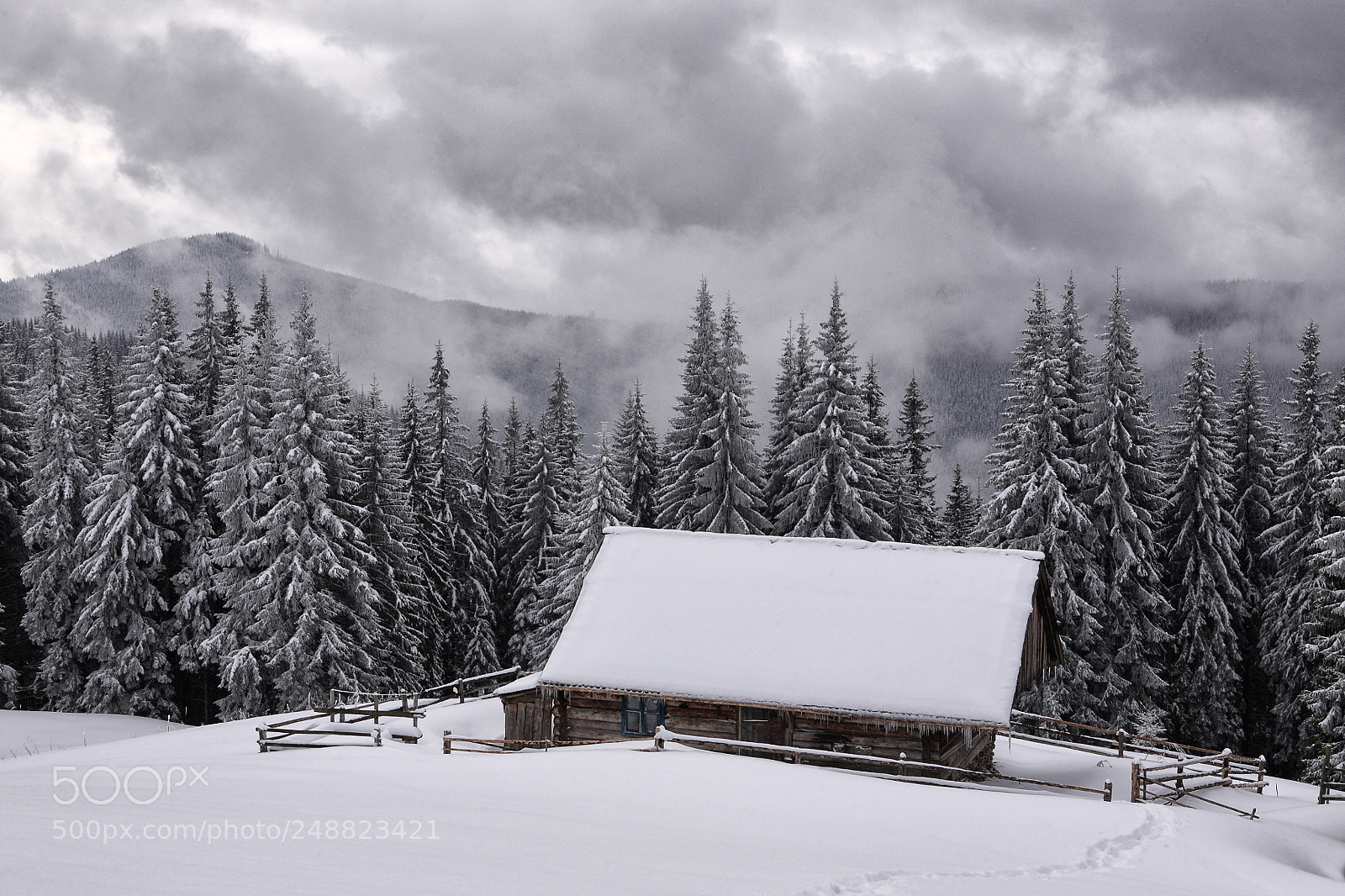 Canon EOS 5D sample photo. Summer hut of shepherds photography