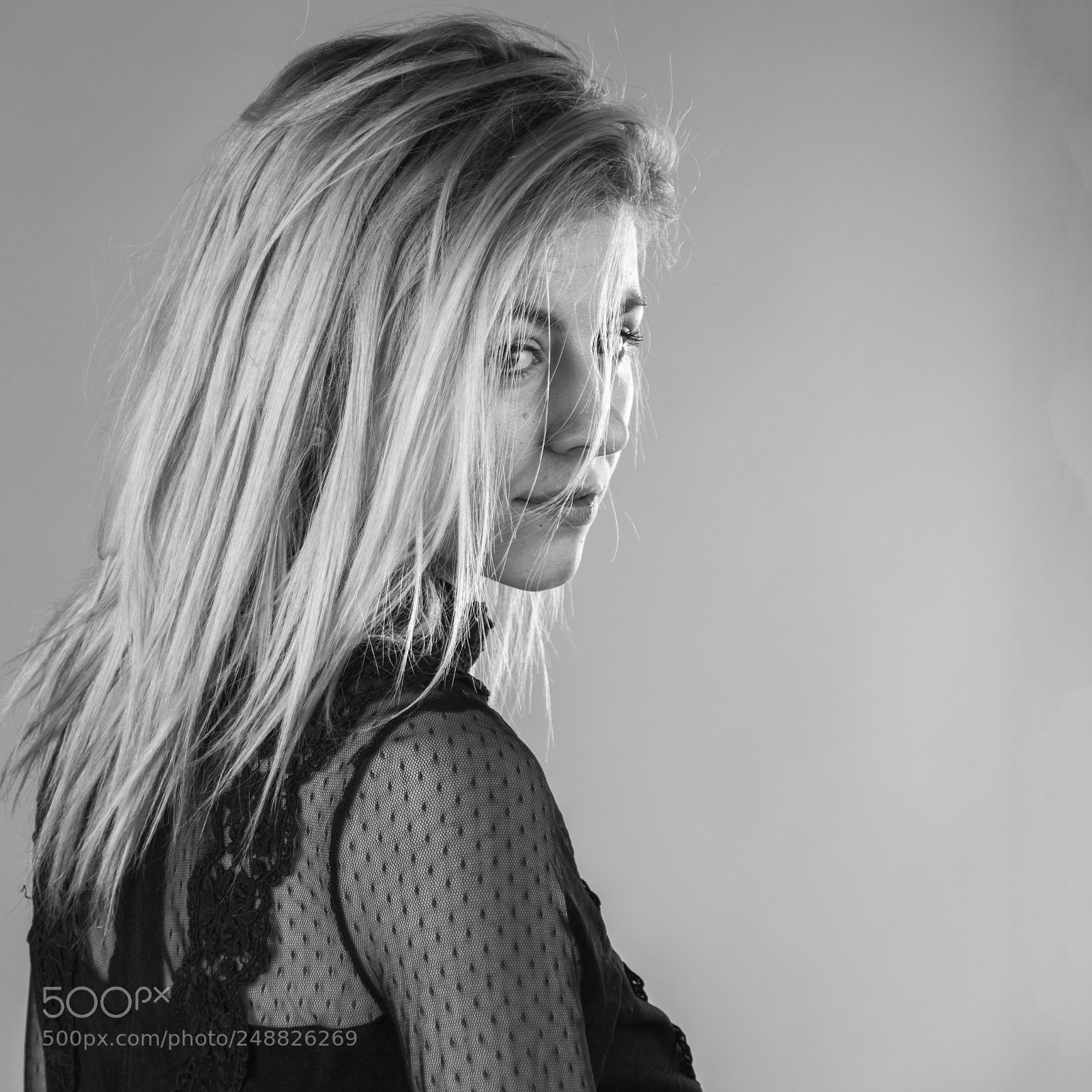 Nikon D7100 sample photo. Model black and white photography