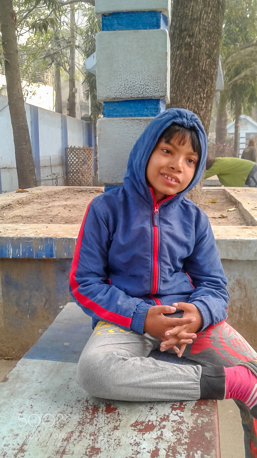 Samsung Galaxy J2 sample photo. Thoughtful boy sitting on photography