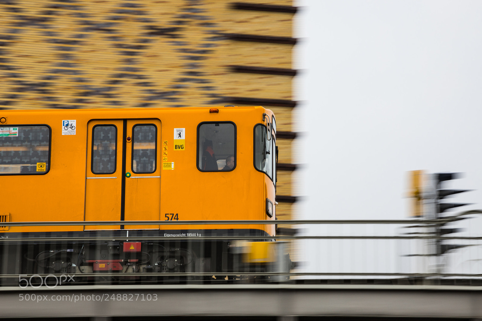 Canon EOS 6D Mark II sample photo. Bvg train in a photography
