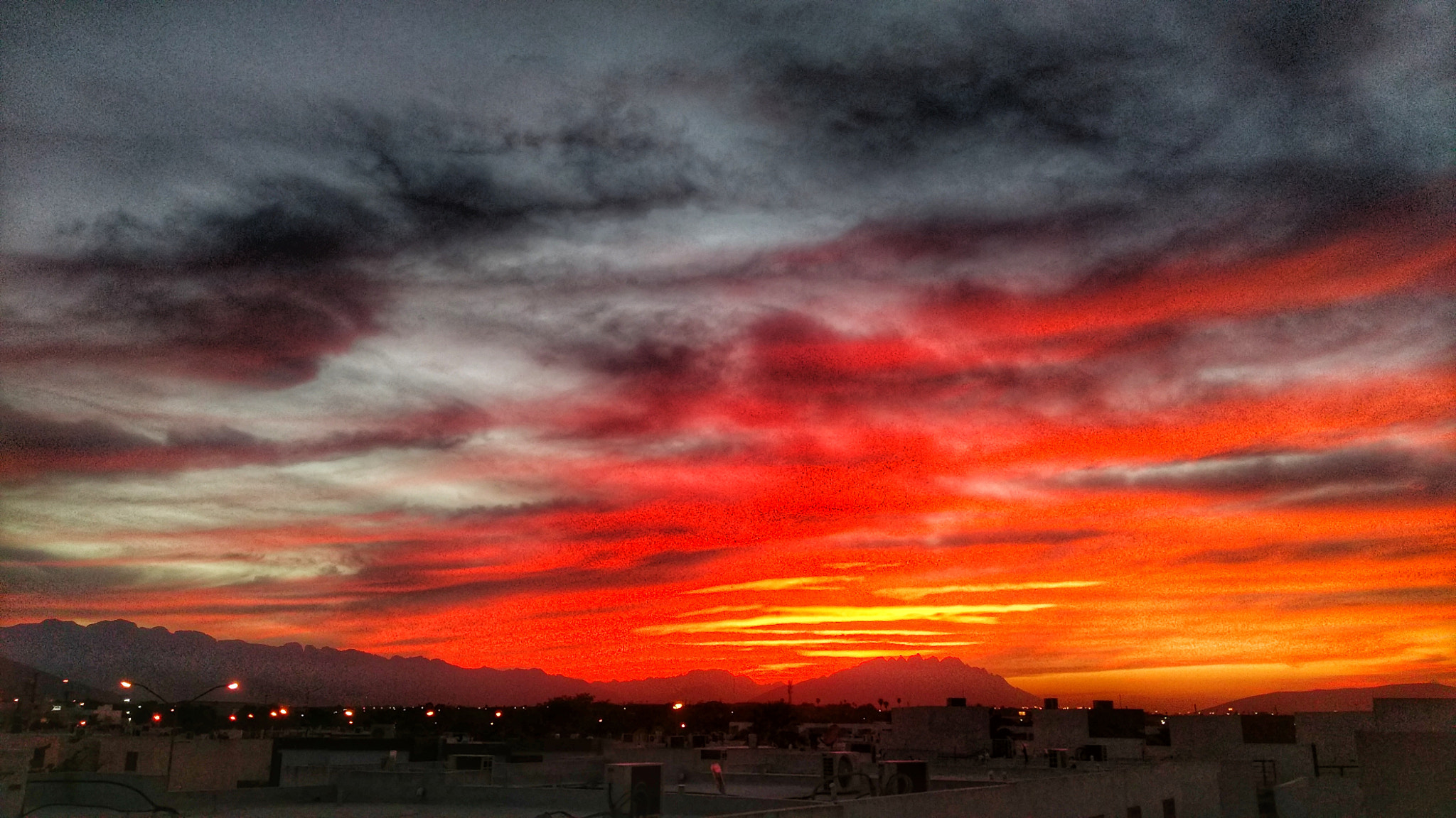 HTC ONE A9 sample photo. Monterrey red sky photography
