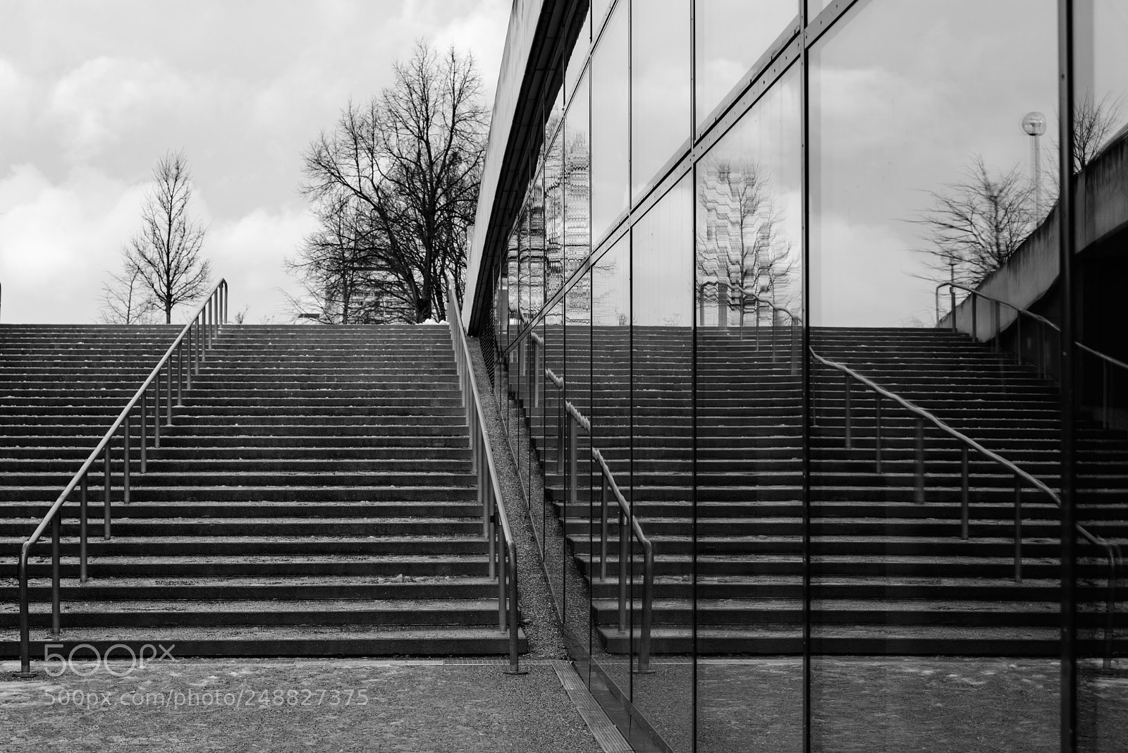 Nikon D800 sample photo. Reflected stairway photography