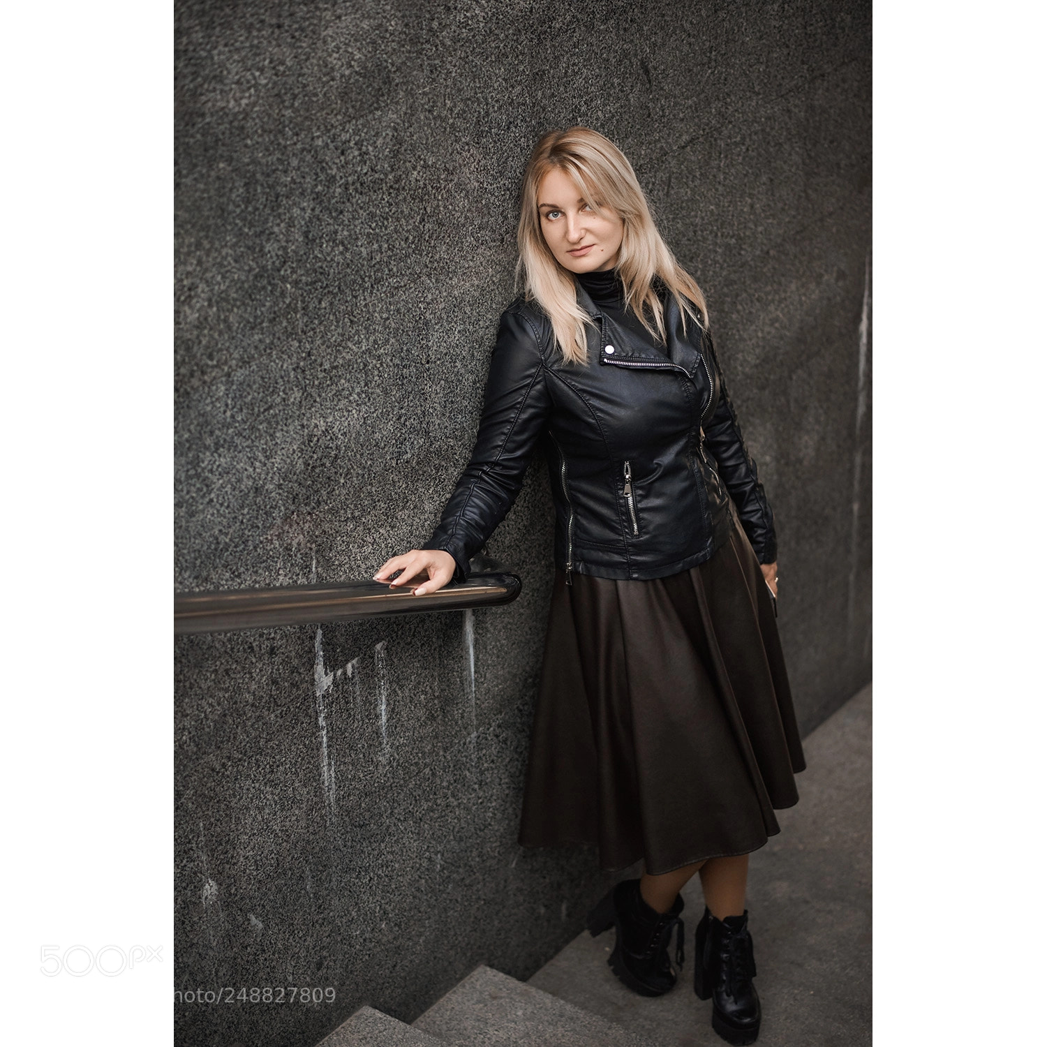 Nikon D610 sample photo. Beauty in leather photography