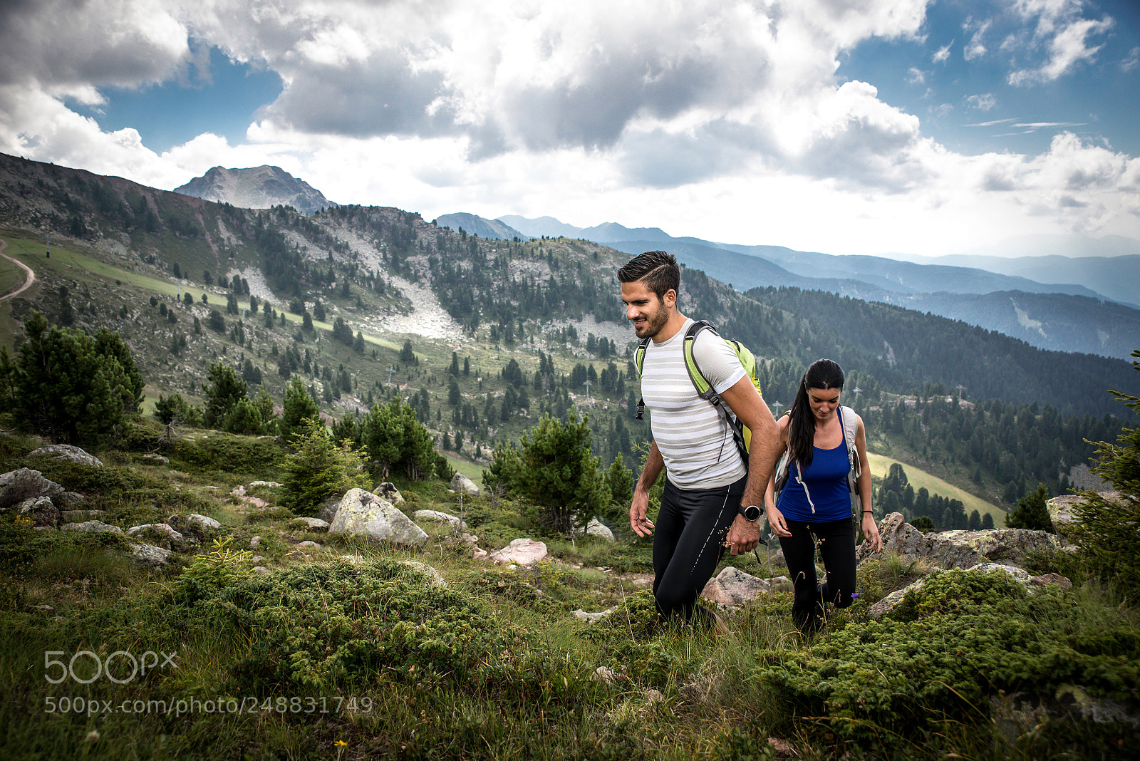Nikon D610 sample photo. Couple making trekking on photography