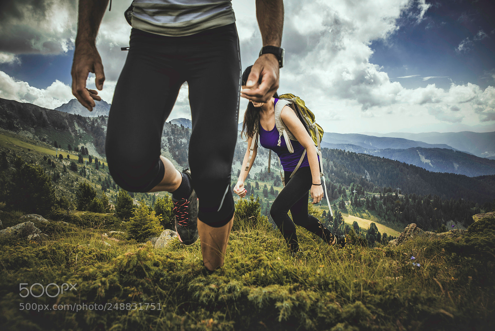 Nikon D610 sample photo. Couple making trekking on photography