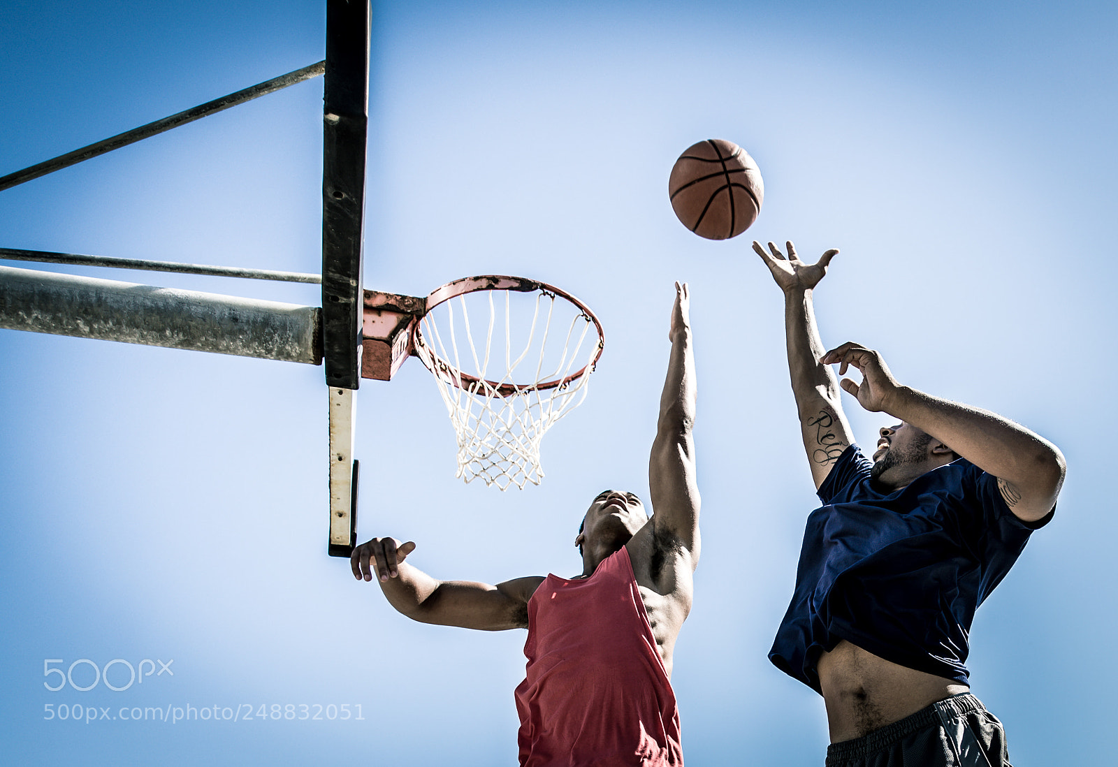 Nikon D610 sample photo. Two basketball players playing photography