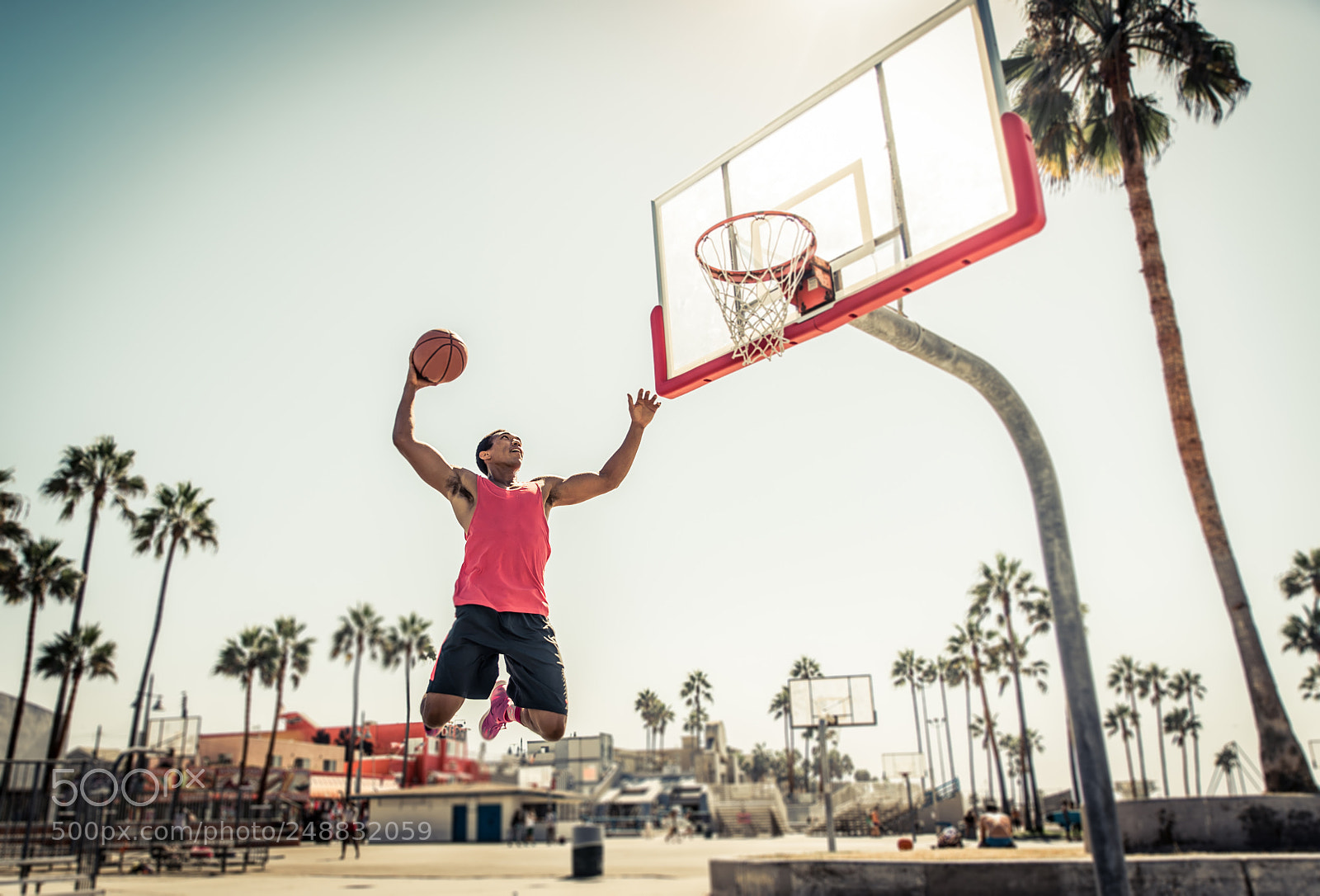 Nikon D610 sample photo. Basketball slam dunk on photography