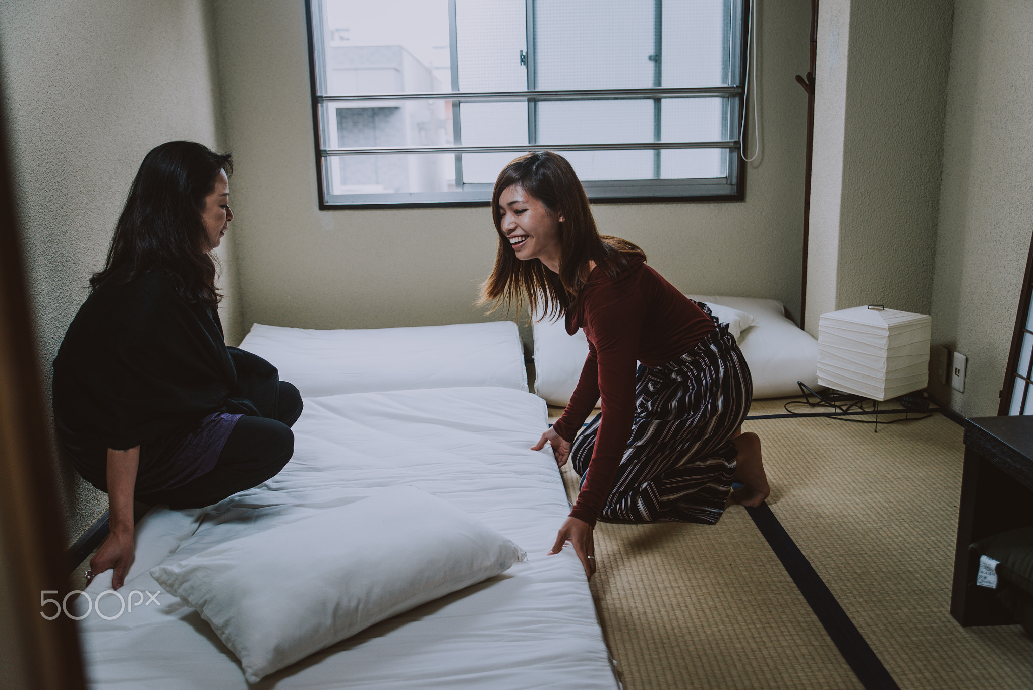 Mother and daughter lifestyle moments at home