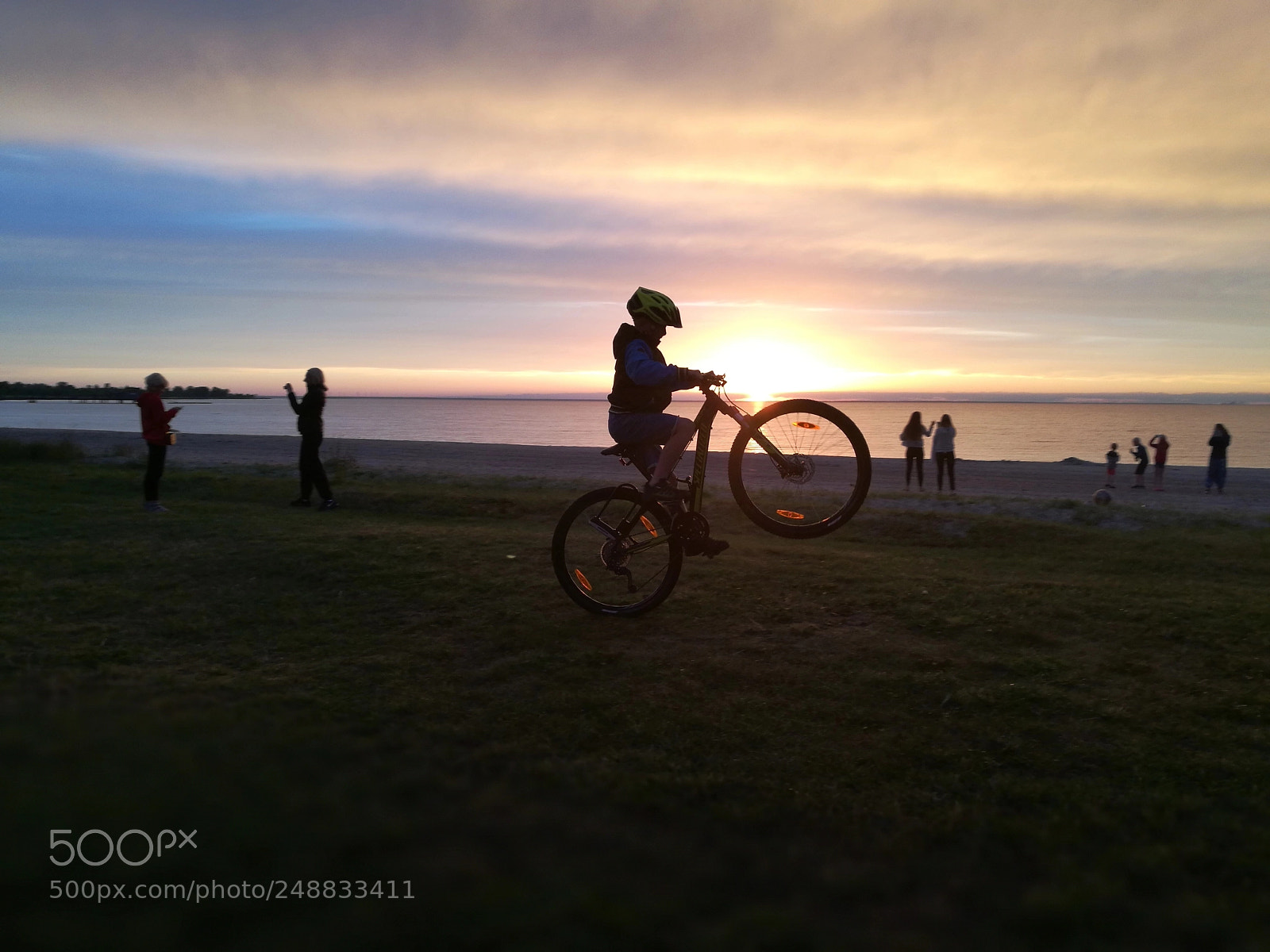 HUAWEI P9 sample photo. Bike in sunset photography