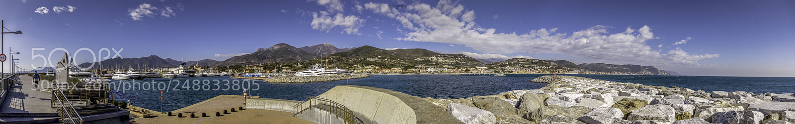 Nikon D7200 sample photo. Marina of loano panorama photography