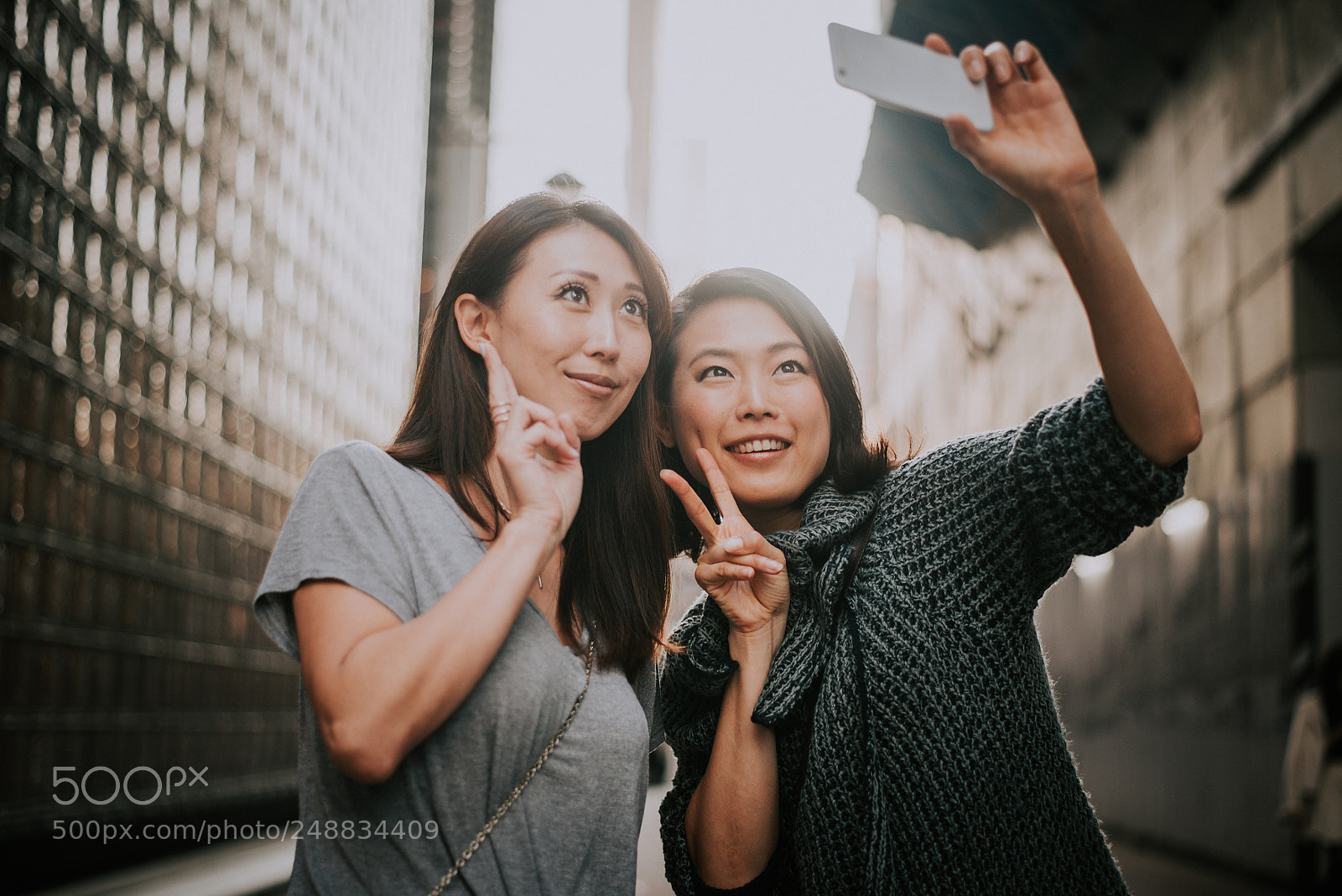 Nikon D610 sample photo. Two japanese women around photography