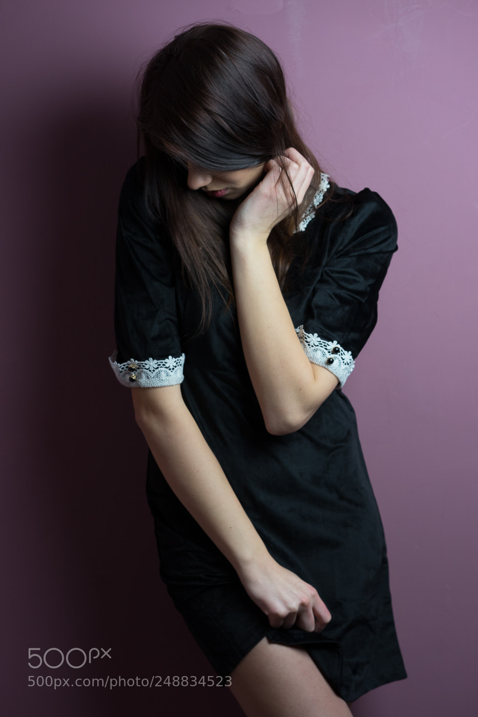 Sony a7 sample photo. Pink wall photography