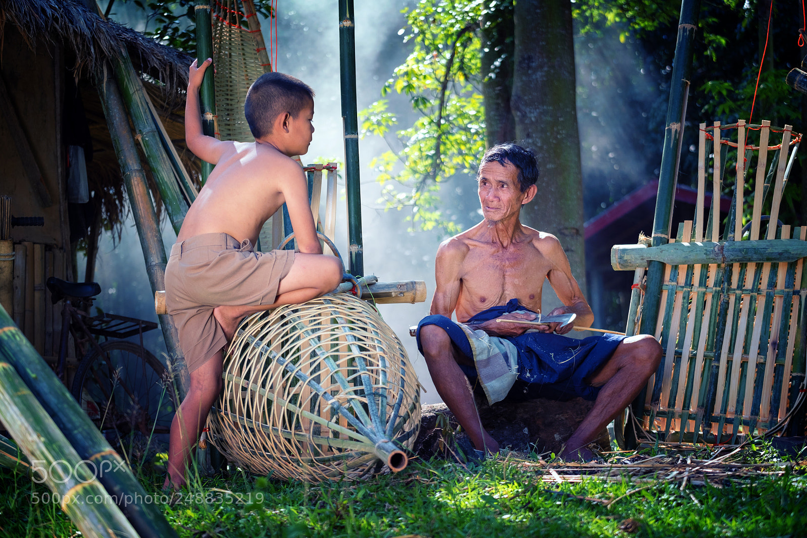 Fujifilm X-T2 sample photo. Thailand father and son photography